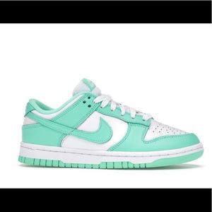 NWT Nike Dunk Low Green Glow (W)